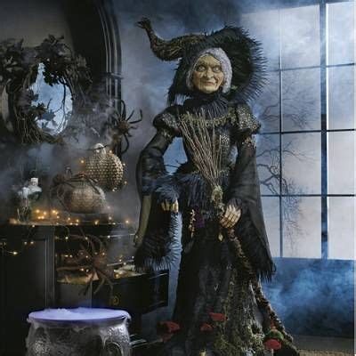 Embrace the dark arts with Grandin Road's witch conjuring decor
